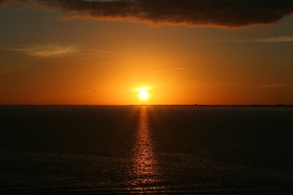Sunset on the ocean