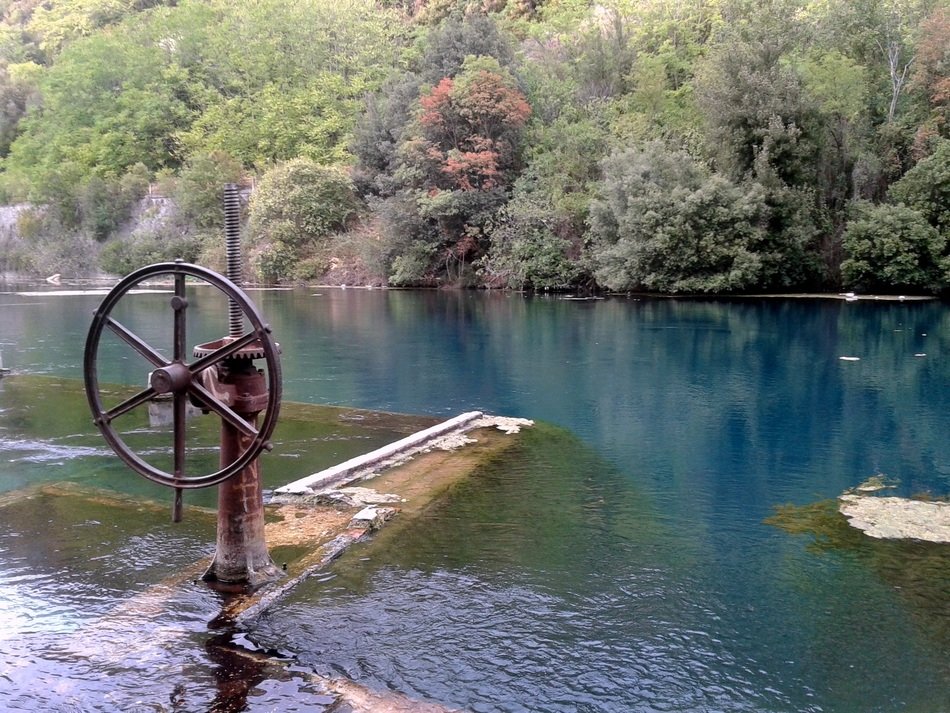 wheel mechanism on forest river, italy, umbria, terni