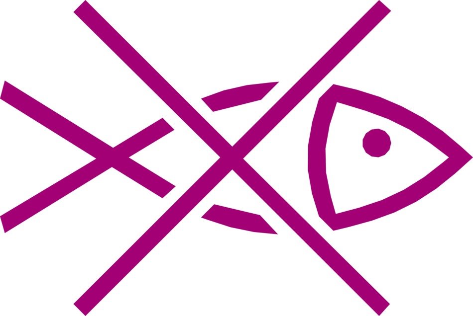 graphic image of crossed out fish