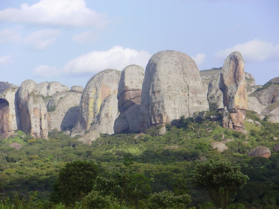 panoramic view of pungo andongo cliffs in africa
