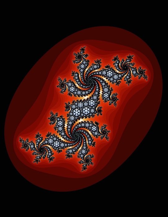 fractal similar to the branching of snowflakes