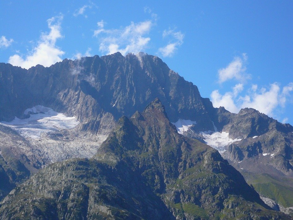 landscape of picturesque ice mountain in bern