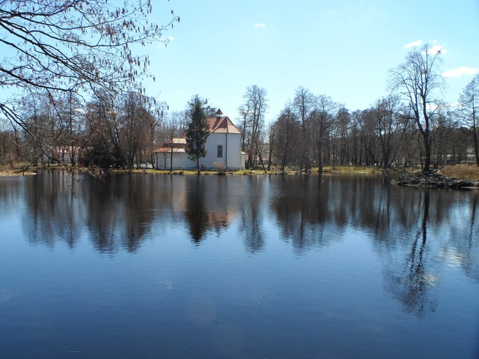 Landscape of the lake in zwierzyniec