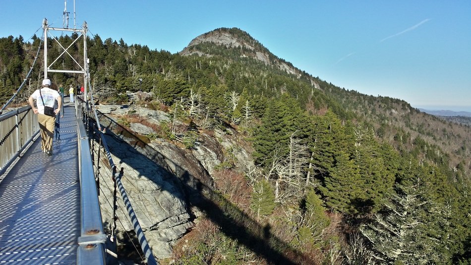 Mile high bridge on the mountains
