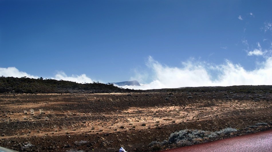 landscape of countryside in reunion island