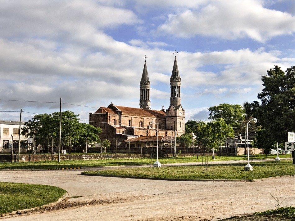 distant view of the parish