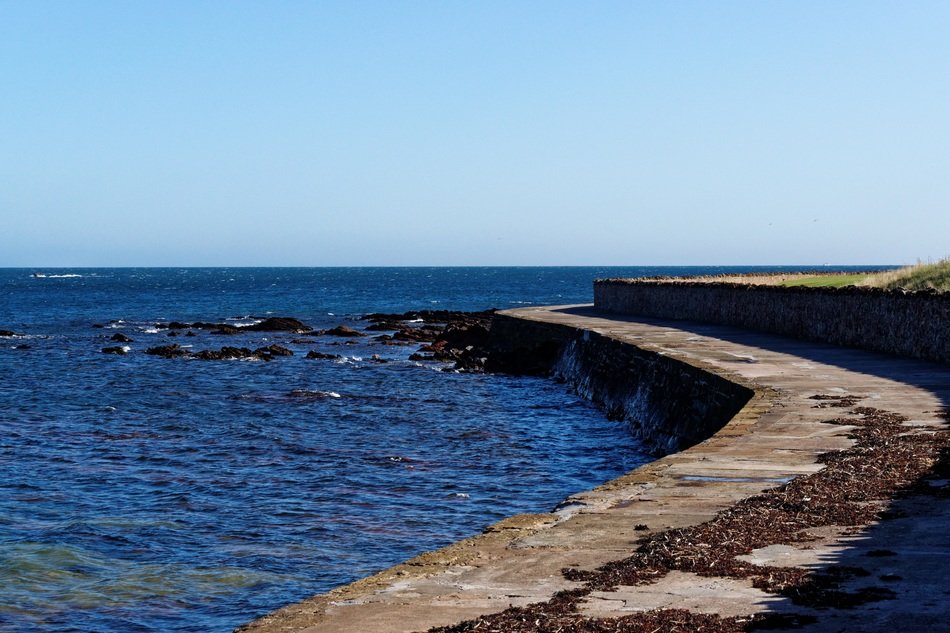 Bright promenade seaview