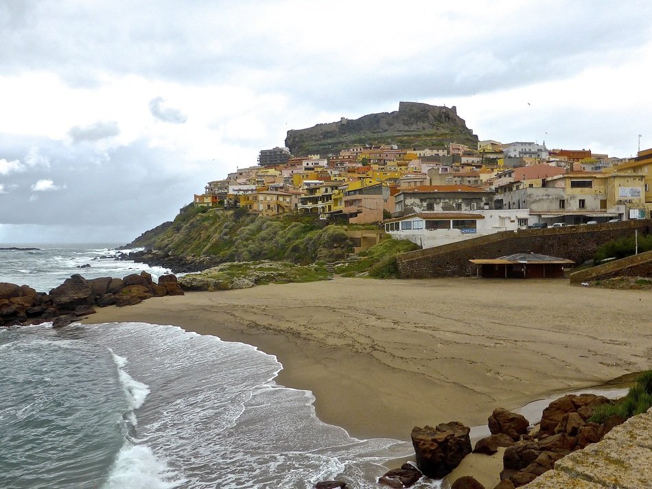 picturesque coastline, italy, sardinia, castelsardo