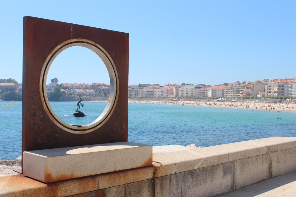 Landscape of sanxenxo beach