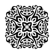 Abstract vector mehndi tattoo ornament N7