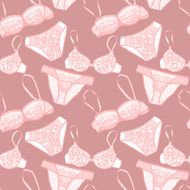 Hand drawn vector sexy lingerie set N16