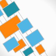 Color version of text square Vector illustration N4