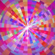 Abstract Colorful Tunnel Vector