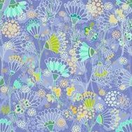 Seamless floral vector pattern N13