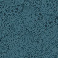 Vector seamless texture with abstract flowers N15