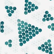Geometric pattern of hexagons triangles N2