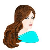 Girl with long brown hair N3