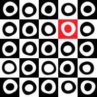 Black white and color mosaic background