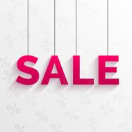 Sale tag illustration Flat style design