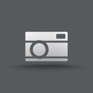 Vector of transparent camera icon N3
