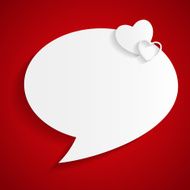 Spech Bubble Background Flat Vector Illustration N2