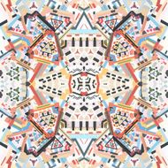 Abstract colorful kaleidoscopic seamless background N8