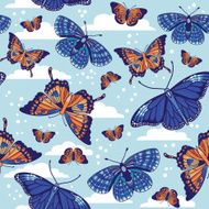 seamless pattern with butterflies N59