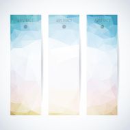 Abstract mosaic vertical banners set N11