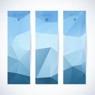 Abstract mosaic vertical banners set N12