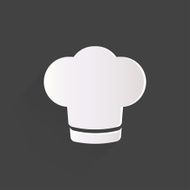 Chef cap icon Cooking hat N6