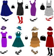 Evening dresses and accessories