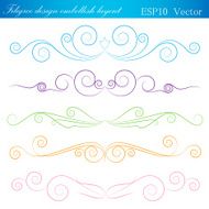 filigree design embellish layout vector