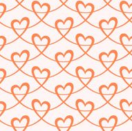 Romantic seamless pattern with hearts N109