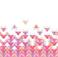 Background with mosaic of butterflies