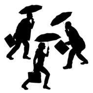 Vector Silhouette Of People N346