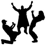 Vector Silhouette Of People N347