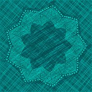 Abstract flower with nine petals
