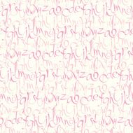 Seamless pattern with hand drawn letters N11