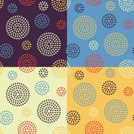 Set of four seamless patterns N4