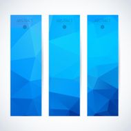 Abstract mosaic vertical banners set N14