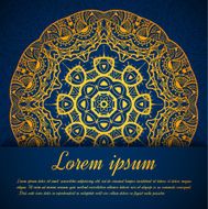 Vector greeting ornate background N5