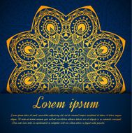Vector greeting ornate background N6
