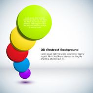 Colorful 3D circle background N5