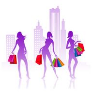 shopping ladies