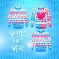 Sweater Sale Winter Illustration N2