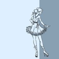 Fashionable woman N22