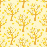 Seamless pattern with autumn trees N3