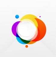 Modern colorful geometrical circles design N5