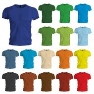 Colored Tshirt Templates N2
