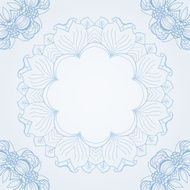 Abstract circular floral pattern N4